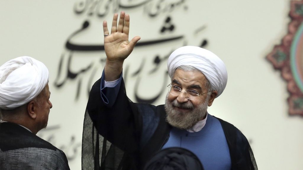 Iranians Celebrate Presidency Of Hassan Rohani In Tehran